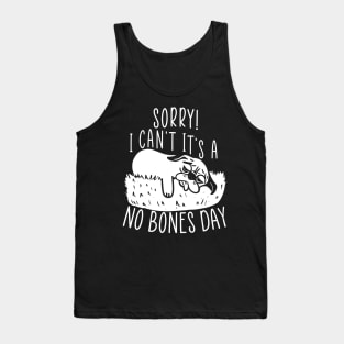 No Bones day Pug Meme Tank Top